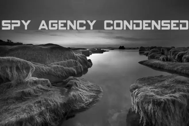Spy Agency Condensed Font examples
