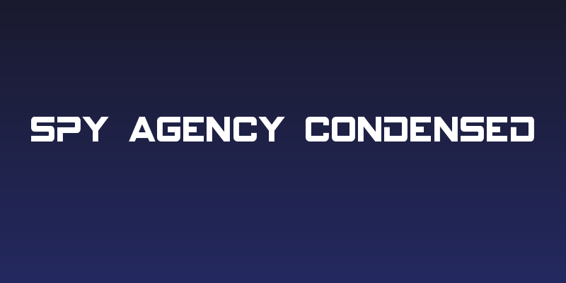 Spy Agency Condensed Social Header