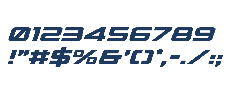 Spy Agency Expanded Italic Other Characters