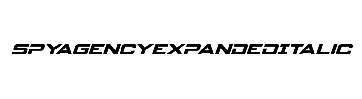 Spy Agency Expanded Italic  नि: शुल्क फ़ॉन्ट्स डाउनलोड