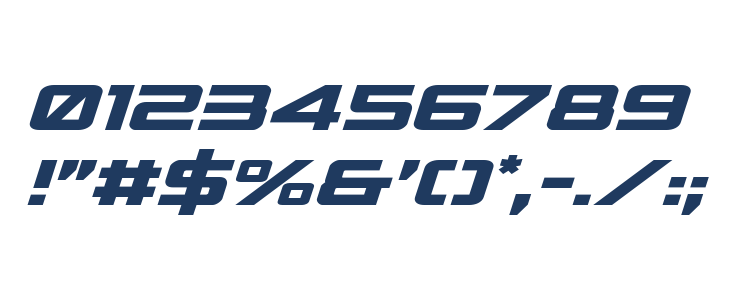 Spy Agency Expanded Italic Other Characters