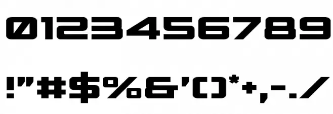 Spy Agency Expanded Font OTHER CHARS