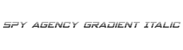 Spy Agency Gradient Italic  لخطوط تنزيل