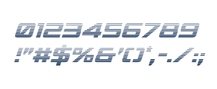 Spy Agency Gradient Italic Other Characters