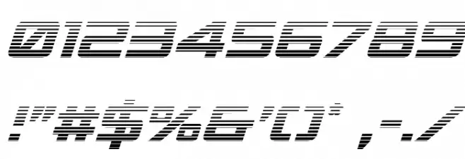 Spy Agency Gradient Italic Font OTHER CHARS