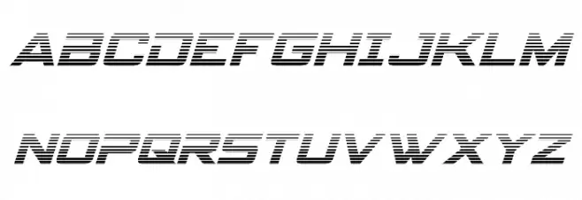 Spy Agency Gradient Italic फ़ॉन्ट अपरकेस