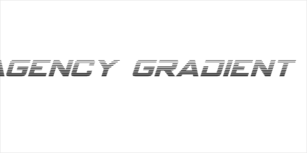 Spy Agency Gradient Italic Logo