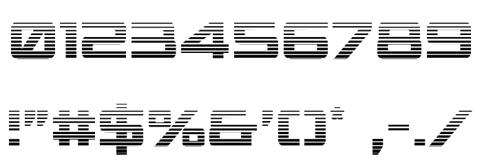 Spy Agency Gradient Font OTHER CHARS