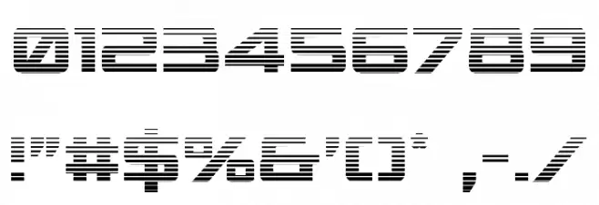 Spy Agency Gradient Font OTHER CHARS