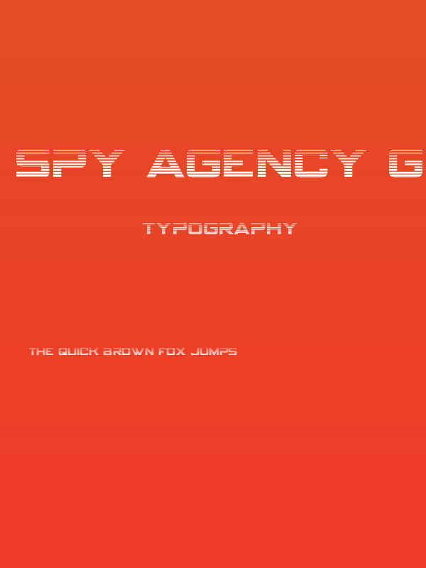 Spy Agency Gradient Poster