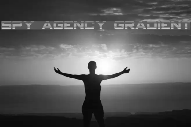 Spy Agency Gradient Font examples