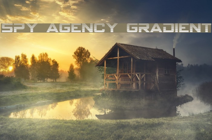Spy Agency Gradient Font examples