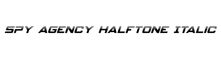 Spy Agency Halftone Italic  لخطوط تنزيل