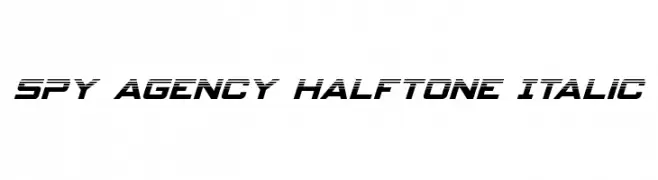 Spy Agency Halftone Italic  baixar fontes gratis