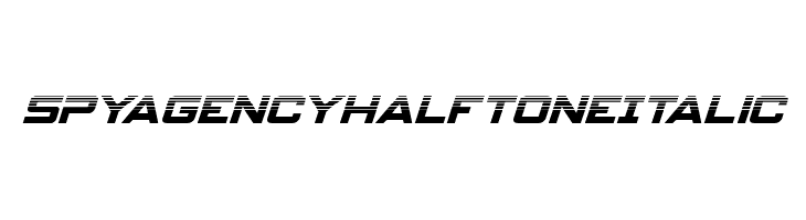 Spy Agency Halftone Italic  免费字体下载