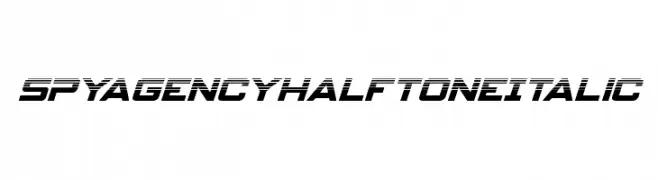 Spy Agency Halftone Italic  नि: शुल्क फ़ॉन्ट्स डाउनलोड