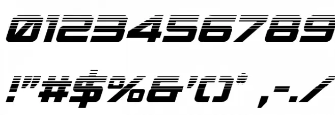 Spy Agency Halftone Italic Font OTHER CHARS