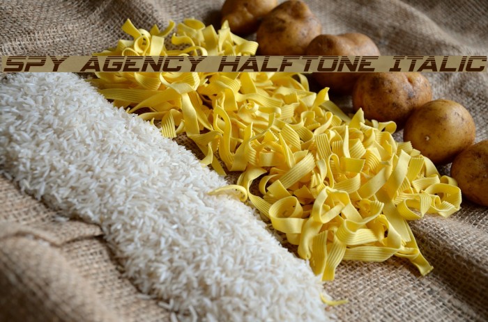 Spy Agency Halftone Italic Example 3
