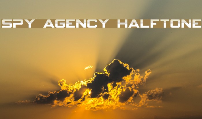 Spy Agency Halftone Font examples