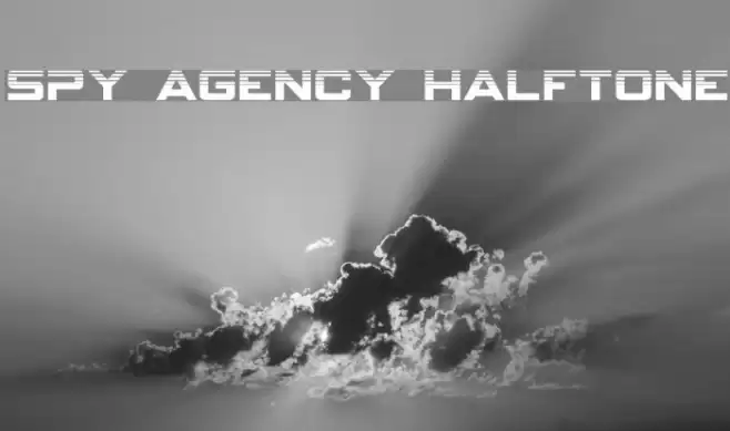 Spy Agency Halftone Font examples
