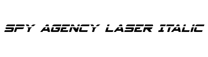 Spy Agency Laser Italic  フリーフォントのダウンロード