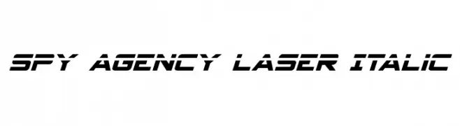 Spy Agency Laser Italic  Fuentes Gratis Descargar