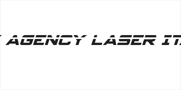 Spy Agency Laser Italic Logo