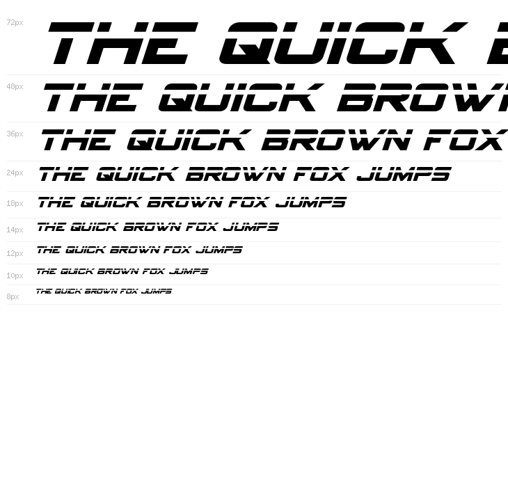 Spy Agency Laser Italic Waterfall