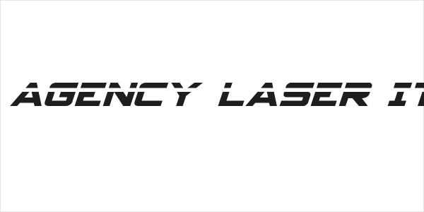 Spy Agency Laser Italic Logo