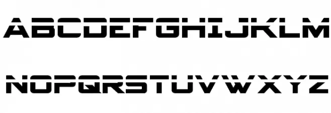 Spy Agency Laser Schriftart Groß
