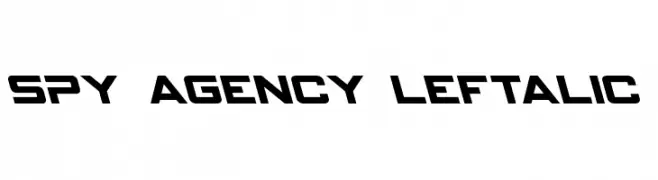 Spy Agency Leftalic  font caratteri gratis