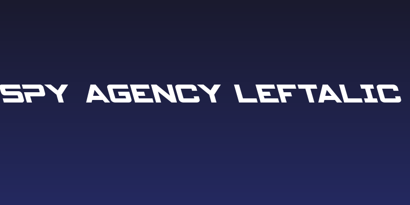 Spy Agency Leftalic Social Header