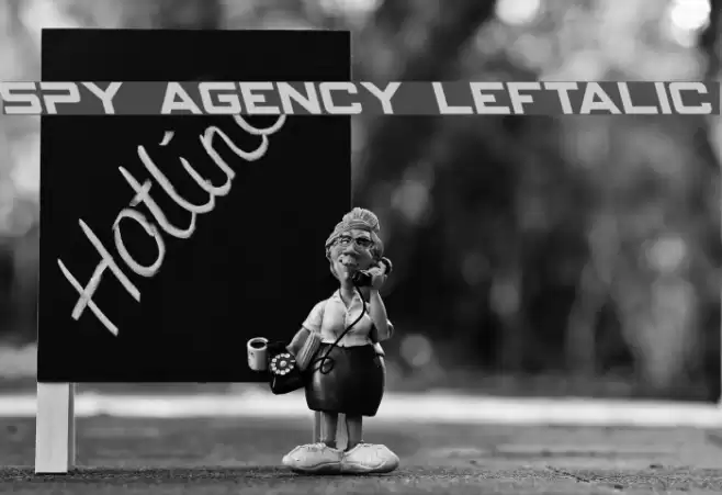 Spy Agency Leftalic Font examples