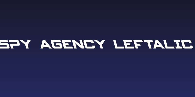 Spy Agency Leftalic Social Header