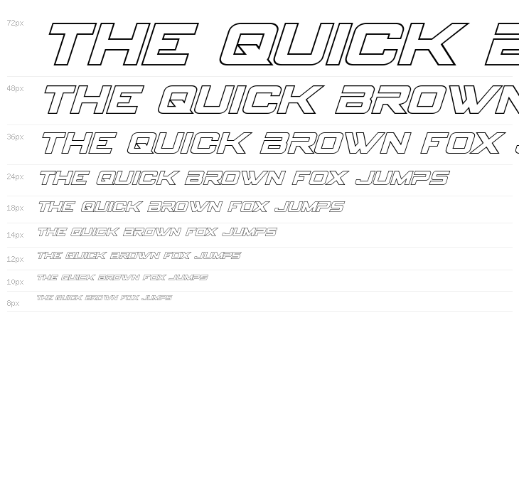 Spy Agency Outline Italic Waterfall