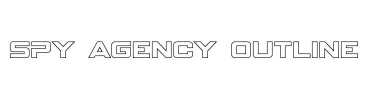 Spy Agency Outline Font