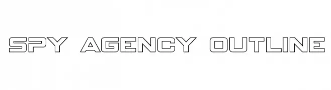 Spy Agency Outline  baixar fontes gratis
