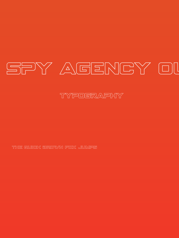 Spy Agency Outline Poster