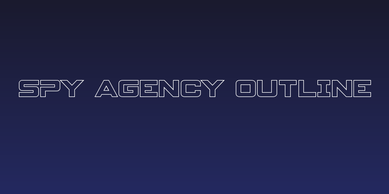 Spy Agency Outline Social Header