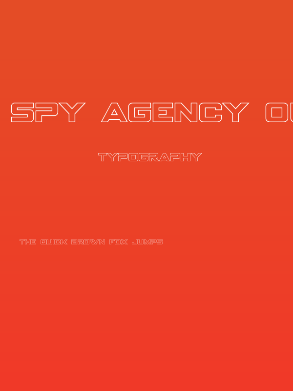 Spy Agency Outline Poster