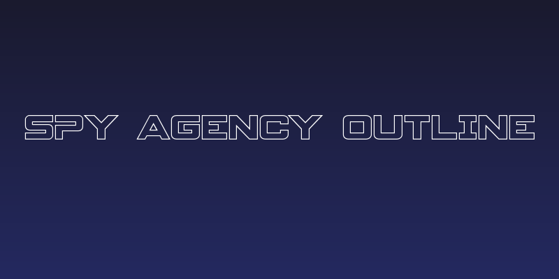 Spy Agency Outline Social Header