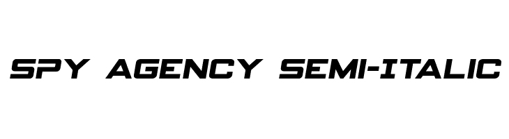 Spy Agency Semi-Italic  フリーフォントのダウンロード