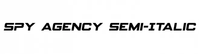 Spy Agency Semi-Italic  Descarca Fonturi Gratis
