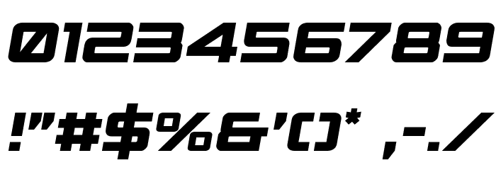 Spy Agency Semi-Italic Font OTHER CHARS