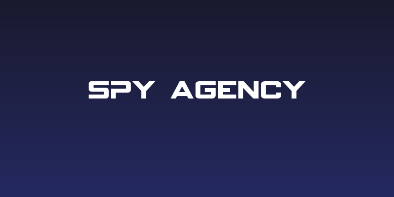 Spy Agency Social Header