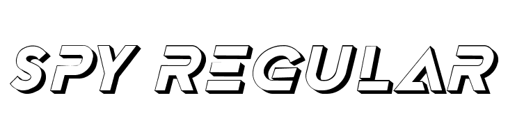 Spy Regular  Fuentes Gratis Descargar