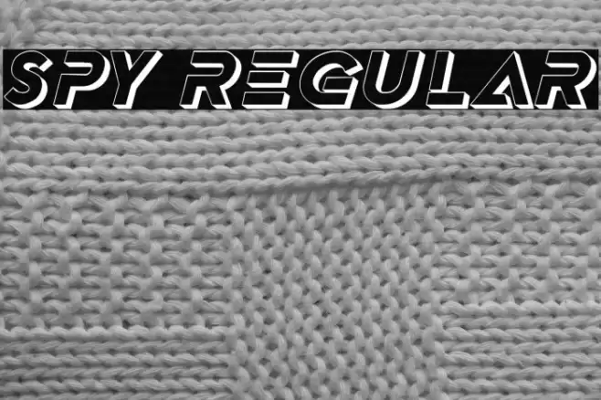 Spy Regular Font examples
