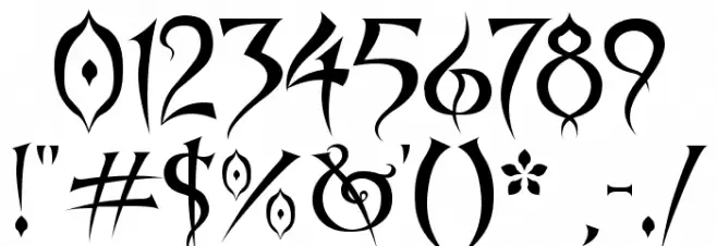 Spyced Font OTHER CHARS