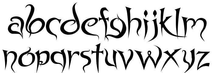 Spyced Font LOWERCASE