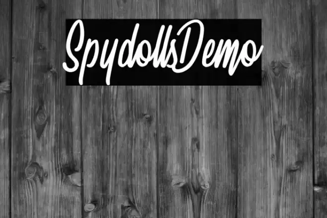 SpydollsDemo Font examples